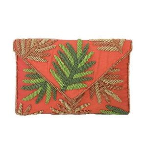From St Xavier Hamilton Beaded Clutch Bag